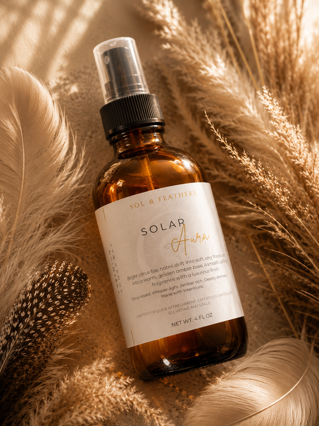 Solar Aura Luxury Room & Linen Spray