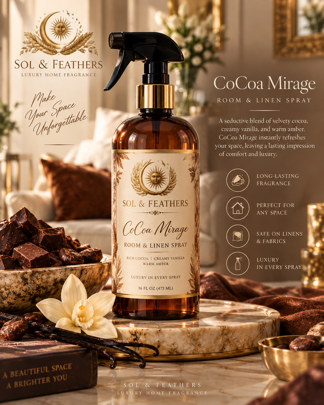 CoCoa Mirage Room & Linen Spray