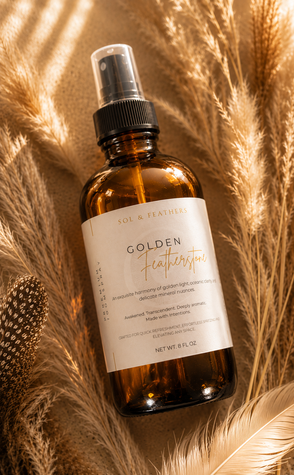 Golden Featherstone Luxury Room & Linen Spray