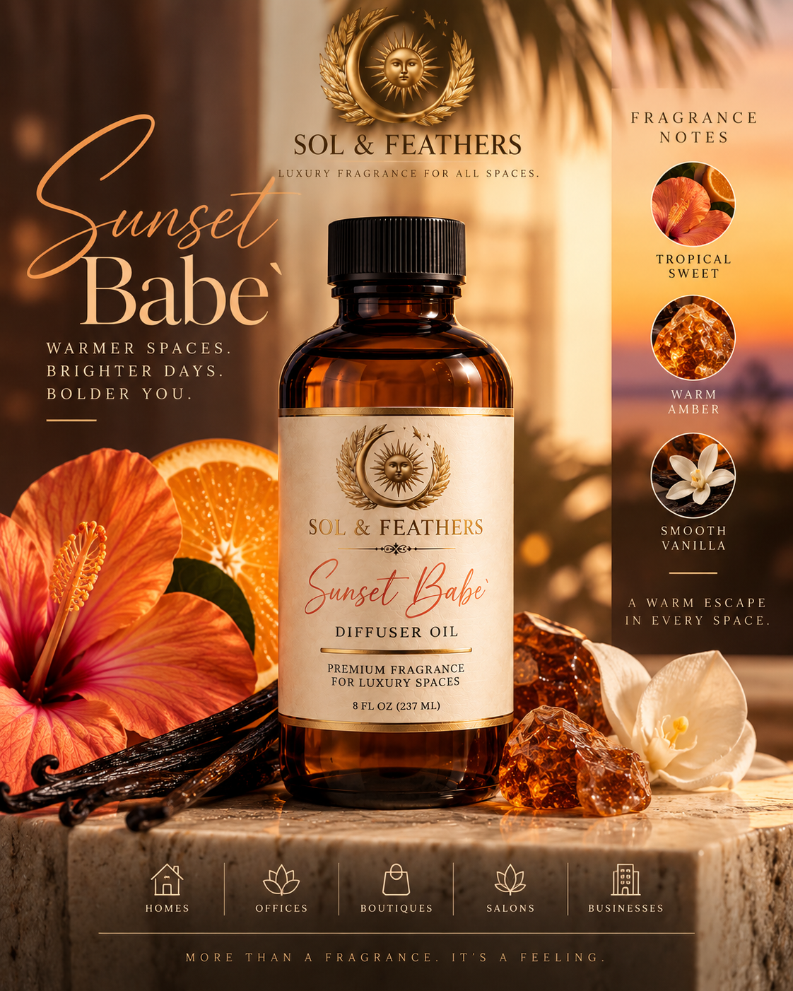 Sunset Babe` Diffuser Oil